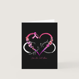 Support Squad You Are Not Alone Breast Cancer Awar Card