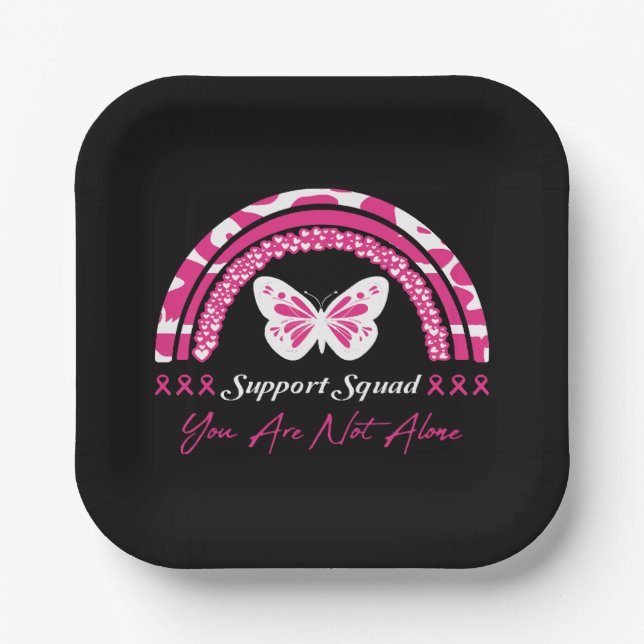 Support Squad You Are Not Alone Paper Plates (Front)