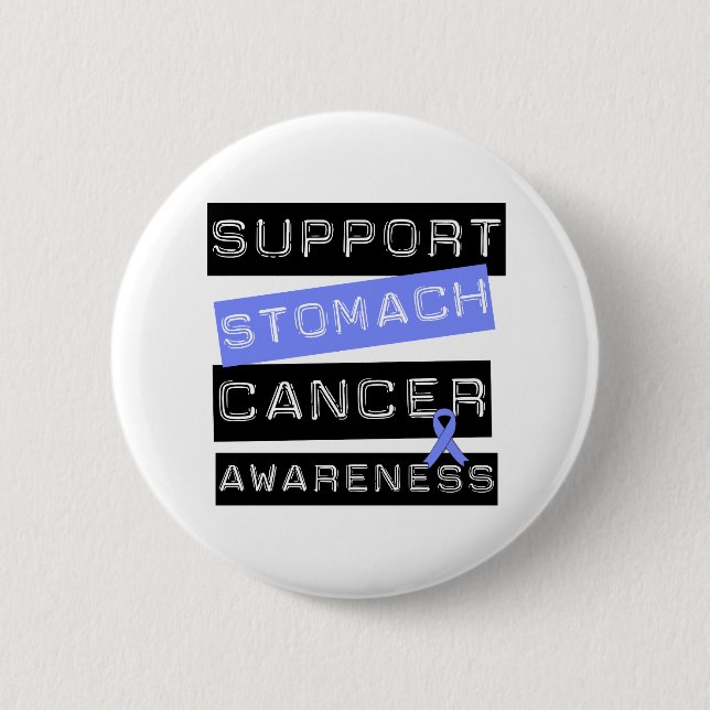 Support Stomach Cancer Awareness Pinback Button (Front)
