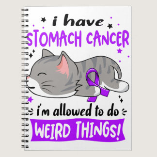 Support Stomach Cancer Awareness Ribbon Gifts Notebook