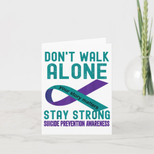 Support Suicide Prevention Awareness Message  Card