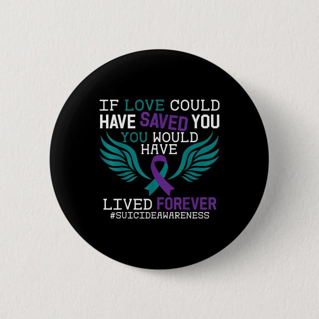 Support Suicide Prevention Awareness Week 2022 Rib Button (Front)