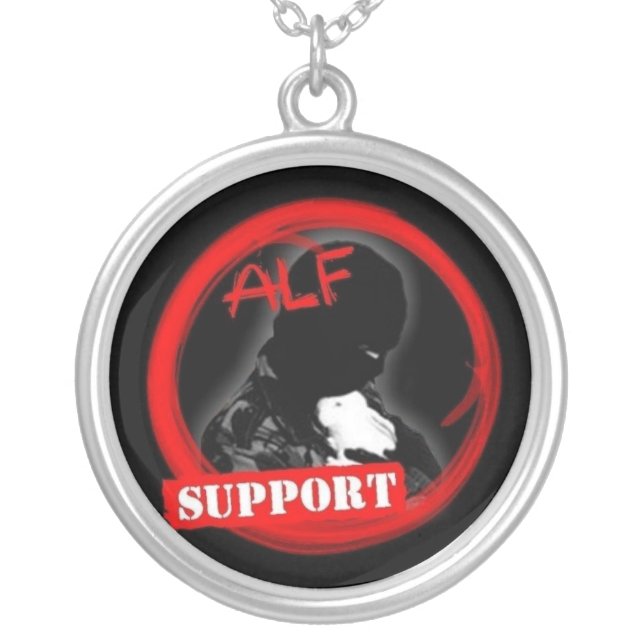 Support the ALF Silver Plated Necklace (Front)