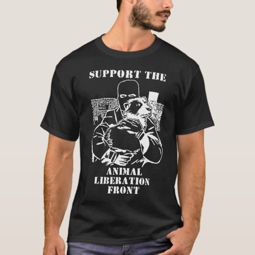 SUPPORT the Animal Liberation Front ALF vegan Unis T_Shirt