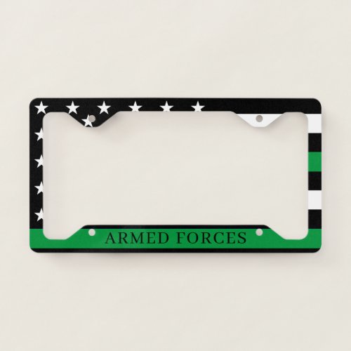 Support The Armed Forces License Plate Frame