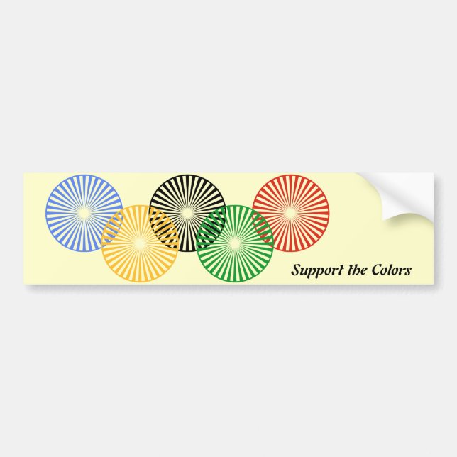 Support the Colors - Bumper Sticker (Front)