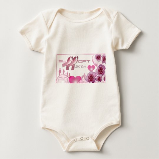 Support The cure, Breast Cancer Awareness Baby Bodysuit