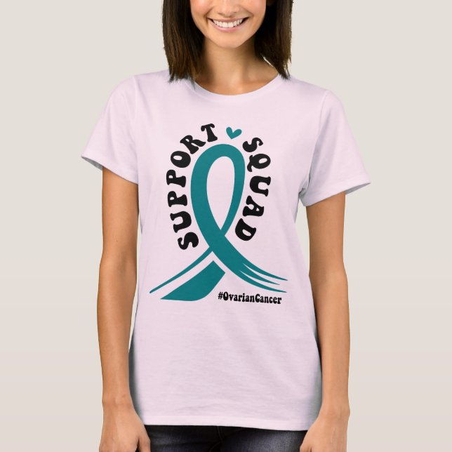 Support the Fight Against Ovarian Cancer Pink T-Shirt (Front)