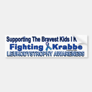 Support the FIGHT _KRABBE AWARENESS BUMPER STICKER