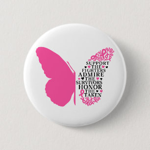 Support The Fighters Breast Cancer Awareness Button