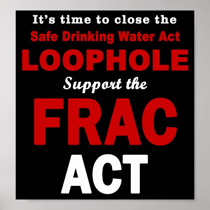 Support the FRAC Act   Poster