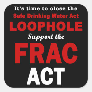 Support the FRAC Act - Square Stickers