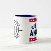 Support The James Anania Show - UNITY - Two-Tone Coffee Mug (Center)