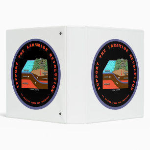 Support The Laramide Revolution Geological Humor 3 Ring Binder