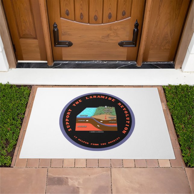 Support The Laramide Revolution Geological Humor Doormat (Outdoor)