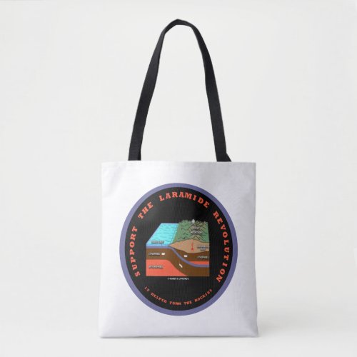 Support The Laramide Revolution Geological Humor Tote Bag
