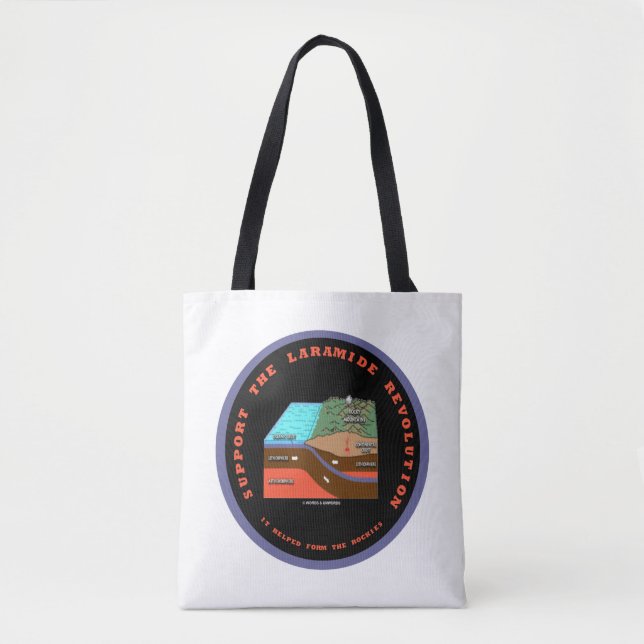 Support The Laramide Revolution Geological Humor Tote Bag (Front)