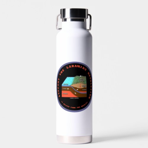 Support The Laramide Revolution Geological Humor Water Bottle