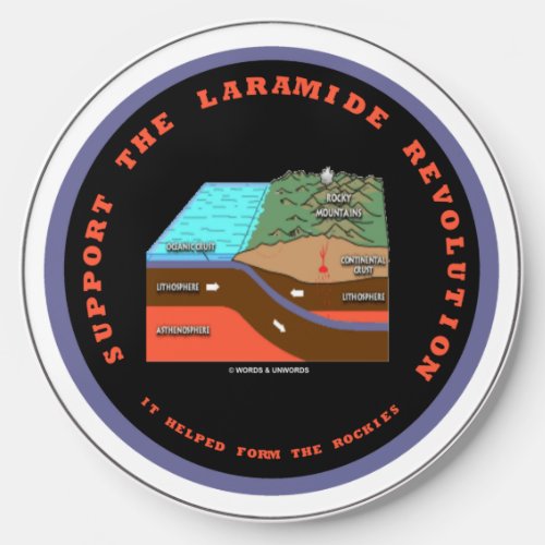 Support The Laramide Revolution Geological Humor Wireless Charger