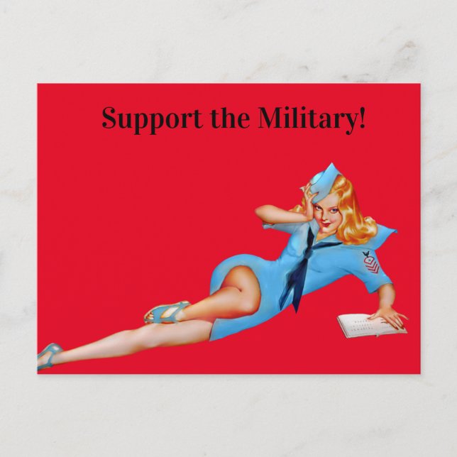 Support the Military! Postcard (Front)