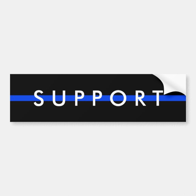 SUPPORT THE POLICE Bumper Sticker (Front)