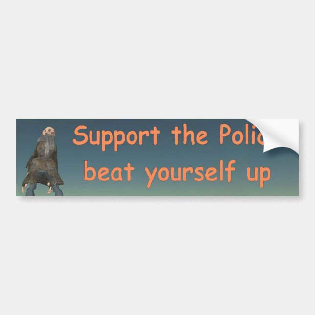 support the police bumper sticker (Front)
