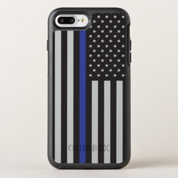 Support The Police Thin Blue Line American Flag Otterbox Symmetry Iphone 8 Plus/7 Plus Case by American_Police at Zazzle