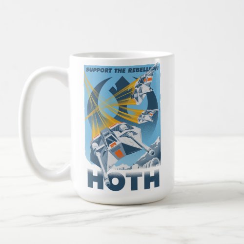 Support The Rebellion _ Hoth Vintage Poster Coffee Mug