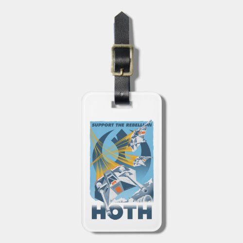 Support The Rebellion _ Hoth Vintage Poster Luggage Tag