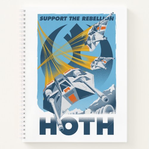 Support The Rebellion _ Hoth Vintage Poster Notebook
