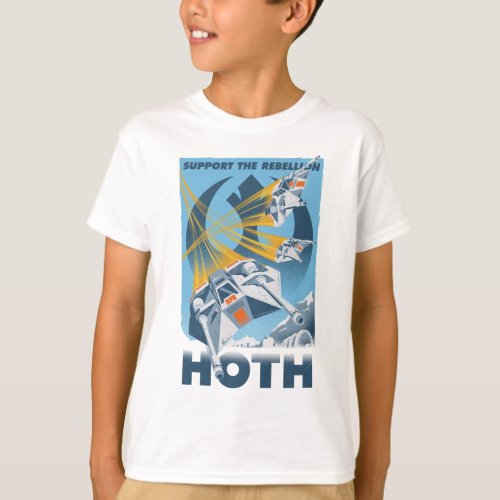 Support The Rebellion _ Hoth Vintage Poster T_Shirt