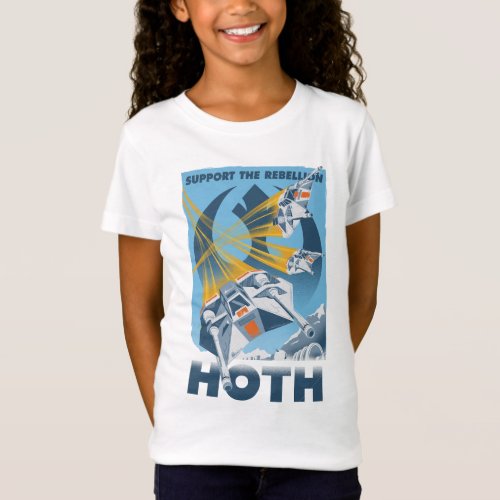 Support The Rebellion _ Hoth Vintage Poster T_Shirt
