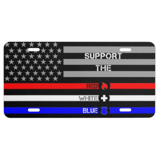 Support the Red White & Blue License Plate