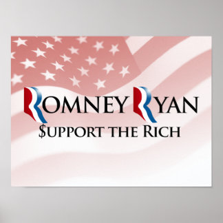 SUPPORT THE RICH -.png Poster