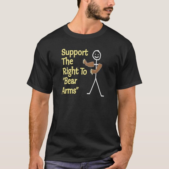 Support The Right To Bear Arms T-Shirt (Front)