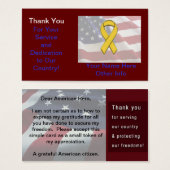 Support The Troops Card (Front & Back)
