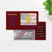 Support The Troops Card (Desk)