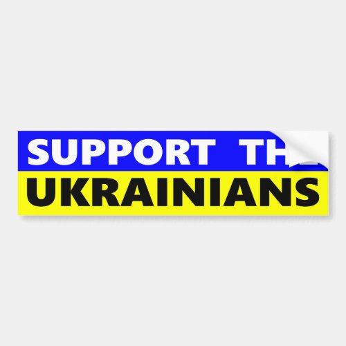 Support The Ukrainians Bumper Sticker