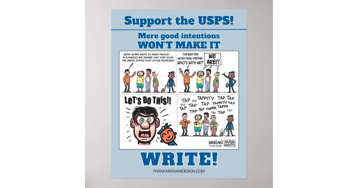 Support the USPS! Poster Zazzle