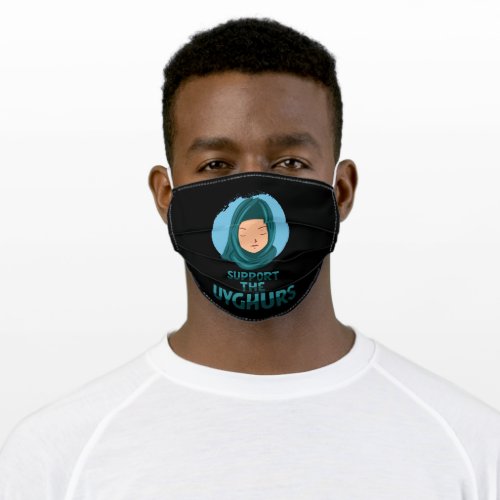 Support The Uyghurs Uighur Uigurs Adult Cloth Face Mask