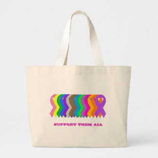 Support them all large tote bag