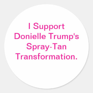 Support Trans Trump Comic Art Hankamer Artjunkhaus Classic Round Sticker