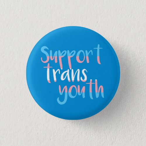 Support Trans Youth Badge Pinback Button