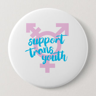 Support Trans Youth - Trans Symbol - - Pinback Button
