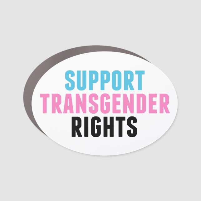 Support Transgender Rights Car Magnet (Front)