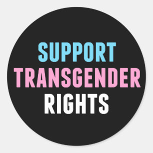Support Transgender Rights Classic Round Sticker