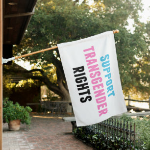 Support Transgender Rights House Flag