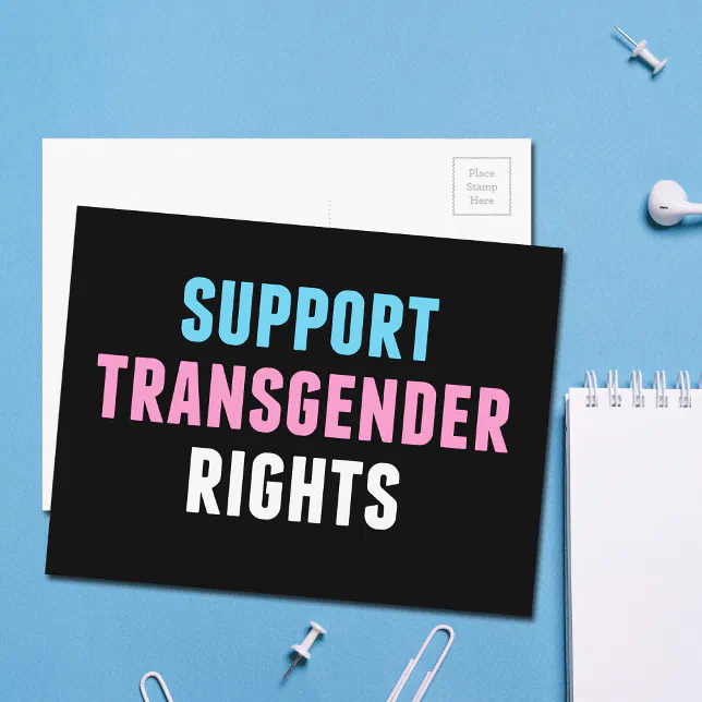 Support Transgender Rights Postcard | Zazzle