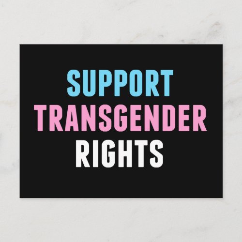 Support Transgender Rights Postcard