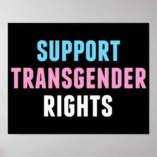Support Transgender Rights Poster